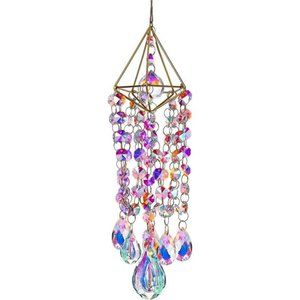 Crystal Suncatchers Hanging Wind Chime Style Garden Suncatcher Rainbow Maker